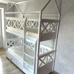 Двухэтажная кровать в скандинавском стиле LeFrant lateral