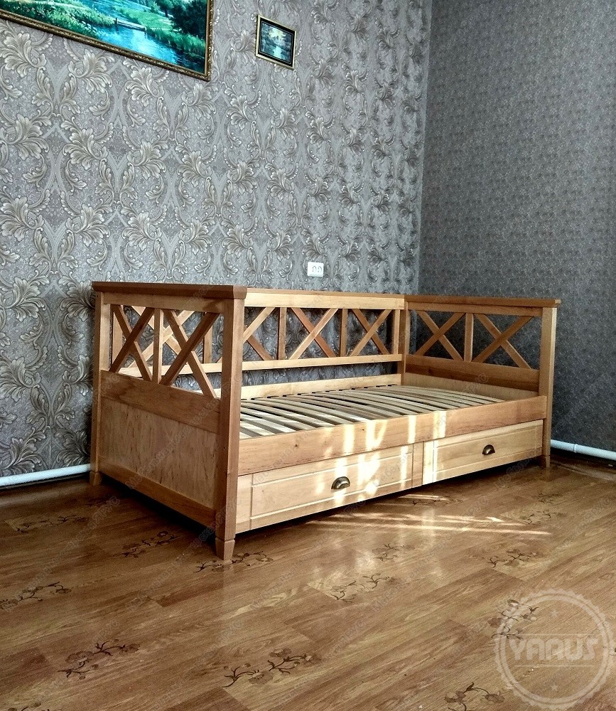 Lefrant natural Кровать односпальная Lefrant в натуральном цвете