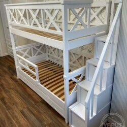 Двухъярусная кровать с лестницей комодом Le Frant